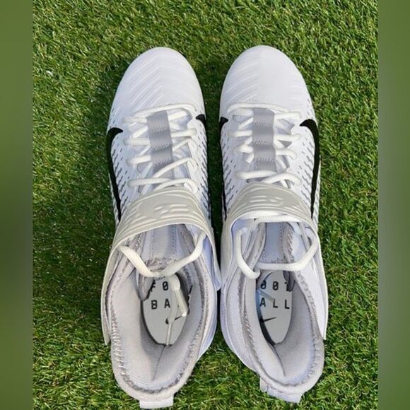 Nike Alpha Menace Pro 2 D White Football Detachable Cleats Mens 14 New